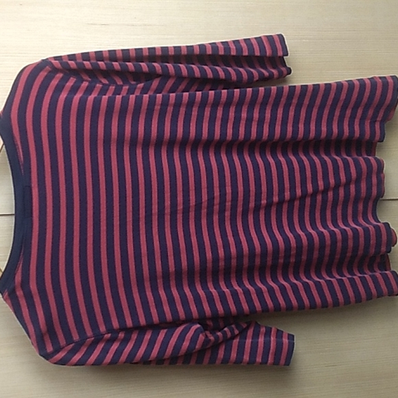 Lauren Ralph Lauren Jeans Co Women's Size 1X Shirt Blue & Red 3/4 sleeve - Picture 4 of 5